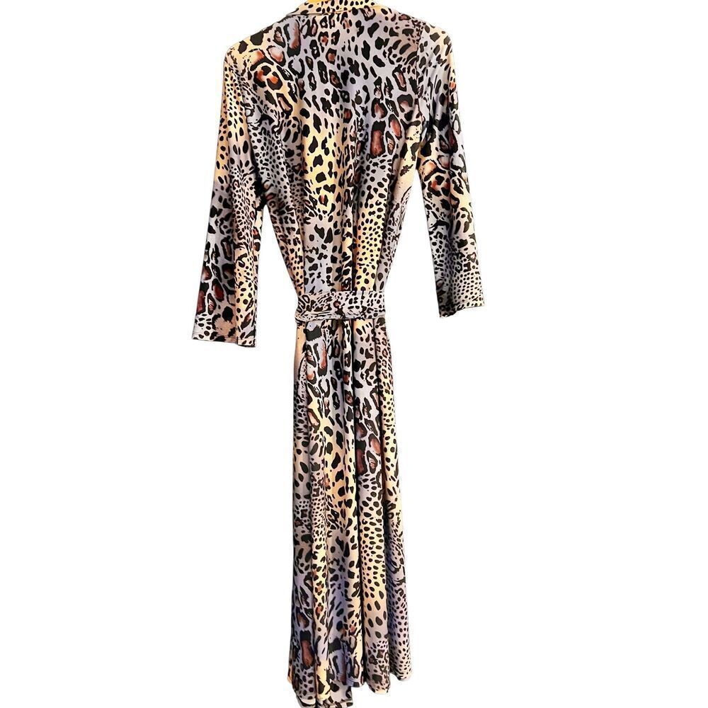 Coldesina Duster Women Leopard Prin Kimono Robe Size Small